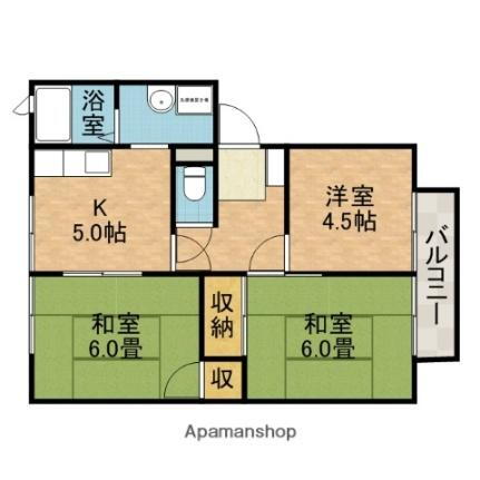 清水ハイツ　Ａ棟 1階 3K 賃貸物件詳細