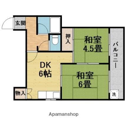 グリーン桜塚 3階 2DK 賃貸物件詳細