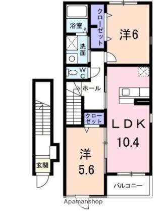 大阪府阪南市尾崎町4丁目 尾崎駅 2LDK アパート 賃貸物件詳細