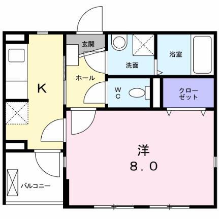 ベル　スクェア 2階 1K 賃貸物件詳細