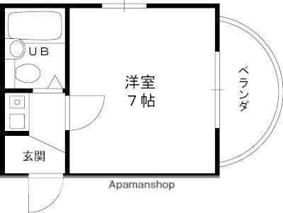 サンパレス２１甲陽園 3階 1K 賃貸物件詳細