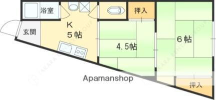 兵庫県西宮市今津社前町 久寿川駅 2K マンション 賃貸物件詳細