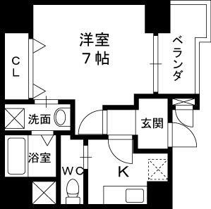 ラ　ヴィータ 8階 1K 賃貸物件詳細