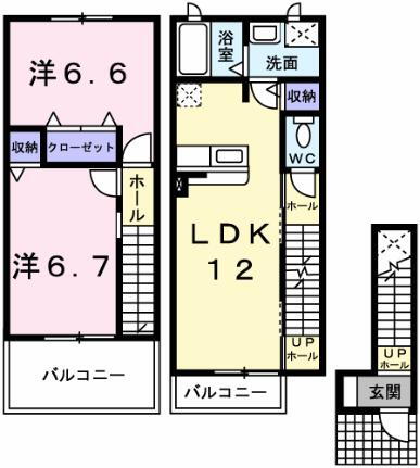 兵庫県姫路市勝原区山戸 はりま勝原駅 2LDK アパート 賃貸物件詳細