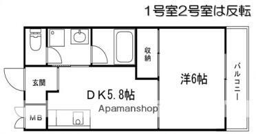 兵庫県姫路市琴岡町 山陽姫路駅 1DK マンション 賃貸物件詳細