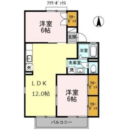 兵庫県姫路市野里 京口駅 2LDK アパート 賃貸物件詳細