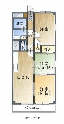 コーポ龍野 4階 3LDK 賃貸物件詳細