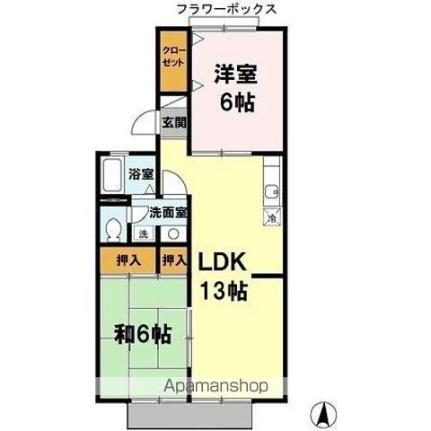 ヴィラビューパレー 1階 2LDK 賃貸物件詳細