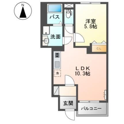 カーサみらい 1階 1LDK 賃貸物件詳細