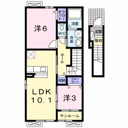 鳥取県境港市財ノ木町 境港駅 2LDK アパート 賃貸物件詳細