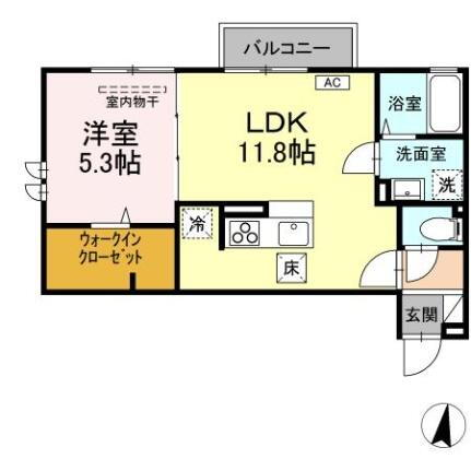 島根県松江市古志原2丁目 1LDK アパート 賃貸物件詳細