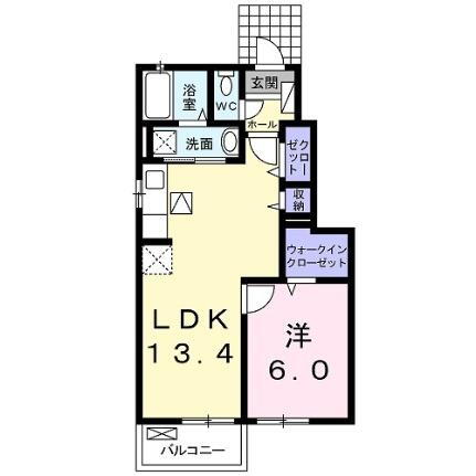 わくあ 1階 1LDK 賃貸物件詳細