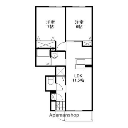 ラ・ヴィータ高屋　参番館 1階 2LDK 賃貸物件詳細