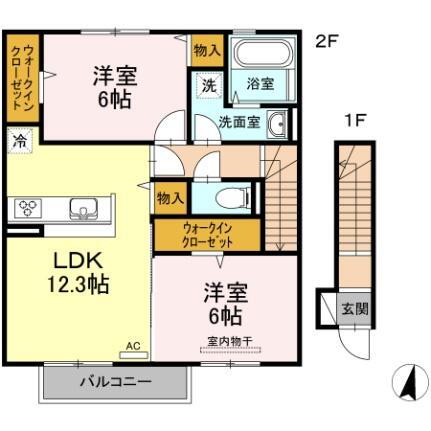 岡山県岡山市北区平野 庭瀬駅 2LDK アパート 賃貸物件詳細