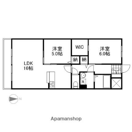 ラシュレ浜野 3階 2LDK 賃貸物件詳細