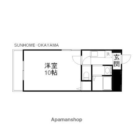 岡山県岡山市北区今6丁目 備前西市駅 1K マンション 賃貸物件詳細