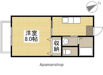 岡山県岡山市北区大内田 庭瀬駅 1K アパート 賃貸物件詳細