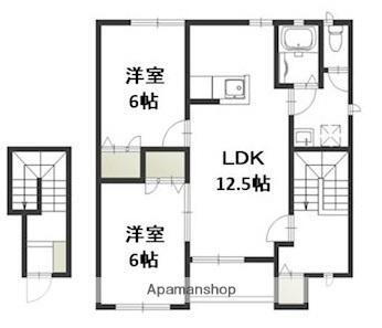 岡山県岡山市東区上道北方 上道駅 2LDK アパート 賃貸物件詳細