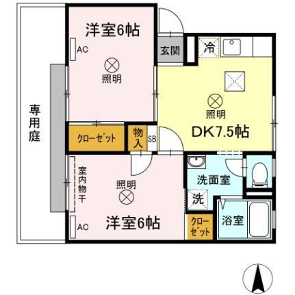 岡山県岡山市北区平野 庭瀬駅 2DK アパート 賃貸物件詳細