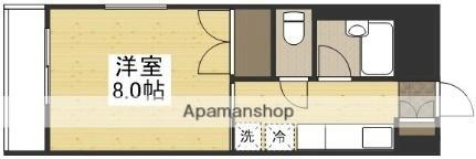 岡山県岡山市北区富田町2丁目 西川緑道公園駅 1K マンション 賃貸物件詳細