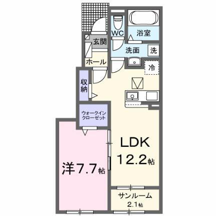 岡山県岡山市北区下中野 大元駅 1LDK アパート 賃貸物件詳細