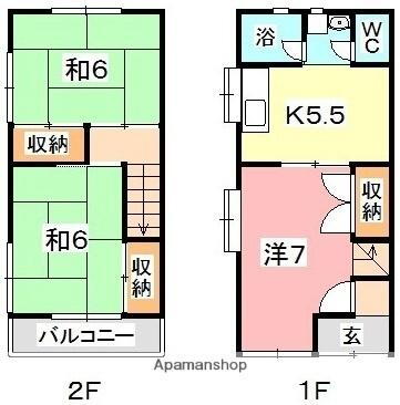 岡山県倉敷市八王寺町 球場前駅 3K 一戸建て 賃貸物件詳細