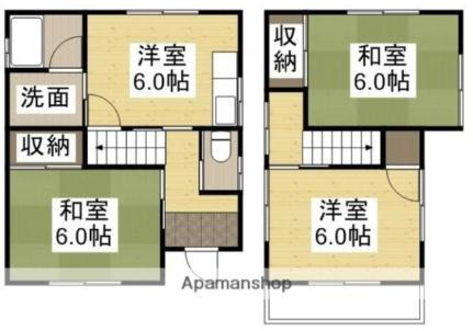 レジデンス矢吹２ 3DK 賃貸物件詳細