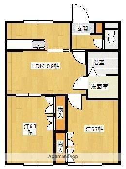 岡山県倉敷市玉島黒崎 金光駅 2LDK アパート 賃貸物件詳細