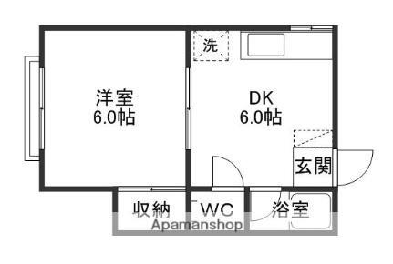 堀川コーポ 2階 1DK 賃貸物件詳細