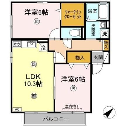 岡山県総社市真壁 総社駅 2LDK アパート 賃貸物件詳細