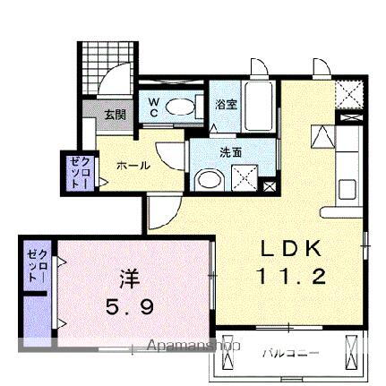 岡山県井原市高屋町1丁目 子守唄の里高屋駅 1LDK アパート 賃貸物件詳細