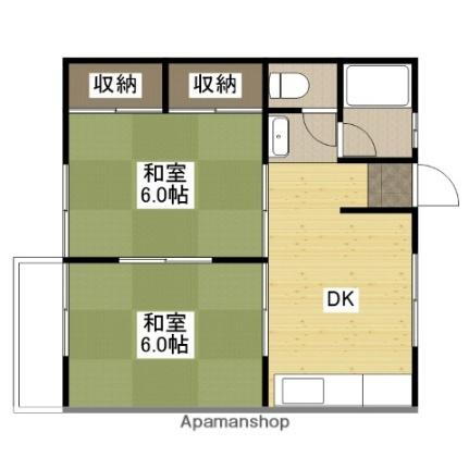 広島県福山市青葉台1丁目 2DK アパート 賃貸物件詳細