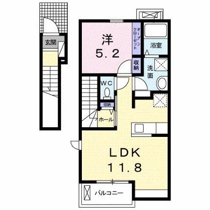 広島県福山市大門町1丁目 大門駅 1LDK アパート 賃貸物件詳細