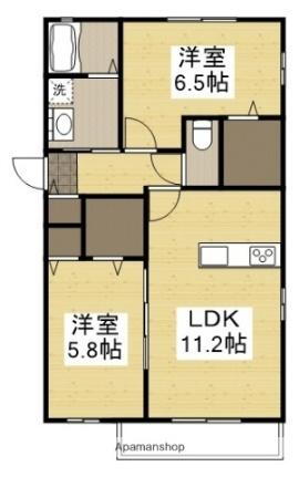 広島県福山市新涯町2丁目 福山駅 2LDK アパート 賃貸物件詳細