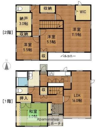広島県東広島市高屋町小谷 白市駅 4SLDK 一戸建て 賃貸物件詳細