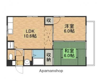 カーサドミー 1階 2LDK 賃貸物件詳細