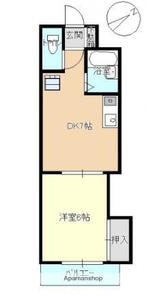 Ｓｈｕコーポ牛田 3階 1DK 賃貸物件詳細
