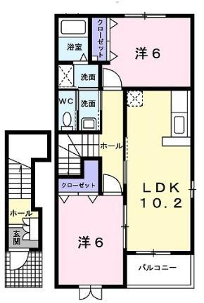 広島県呉市押込5丁目 呉駅 2LDK アパート 賃貸物件詳細