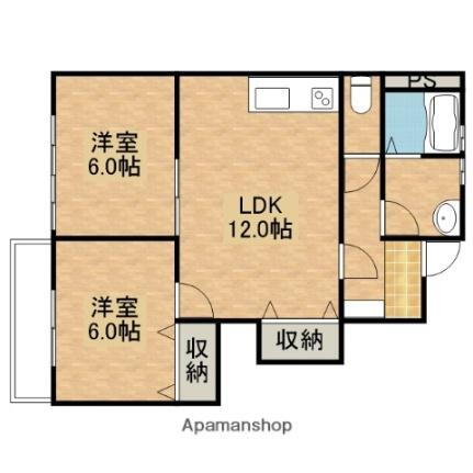 広島県安芸郡海田町東1丁目 海田市駅 2LDK アパート 賃貸物件詳細