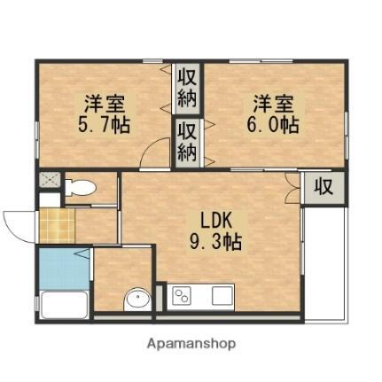 広島県広島市安芸区中野6丁目 中野東駅 2LDK アパート 賃貸物件詳細