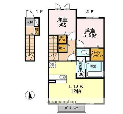 香川県高松市多肥下町 伏石駅 2LDK アパート 賃貸物件詳細