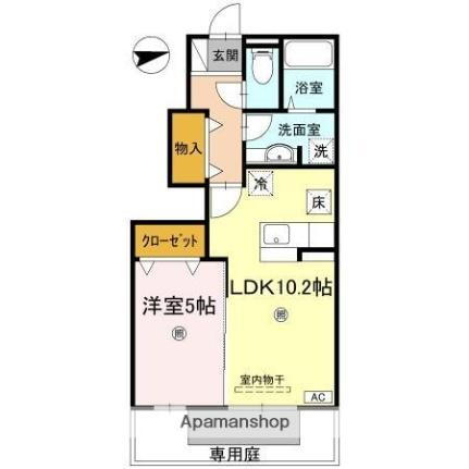 香川県高松市上天神町 伏石駅 1LDK アパート 賃貸物件詳細