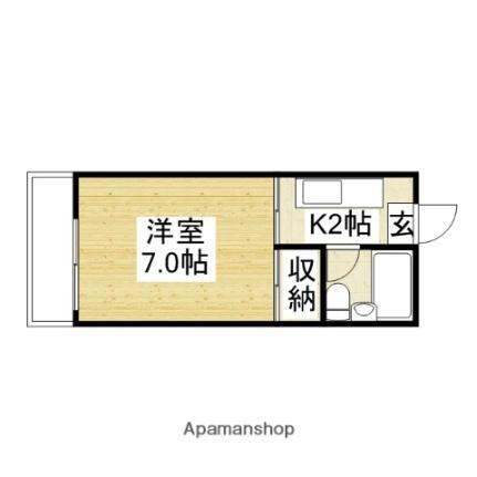 愛媛県松山市御幸1丁目 赤十字病院前駅 1K マンション 賃貸物件詳細