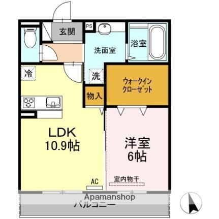 愛媛県松山市中村3丁目 いよ立花駅 1LDK アパート 賃貸物件詳細