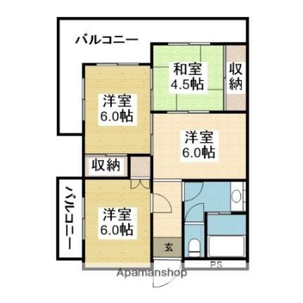 愛媛県松山市中央1丁目 萱町六丁目駅 3DK マンション 賃貸物件詳細