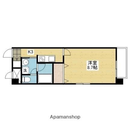 愛媛県松山市本町4丁目 本町四丁目駅 1K マンション 賃貸物件詳細