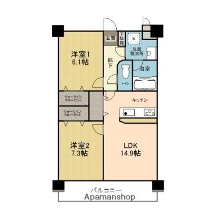 愛媛県松山市祝谷6丁目 2LDK マンション 賃貸物件詳細