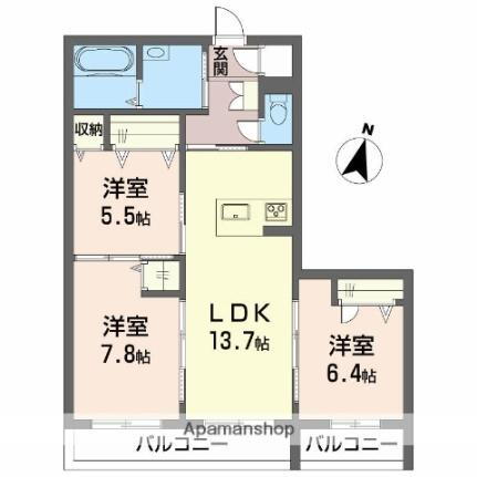 愛媛県松山市石手4丁目 道後公園駅 3LDK マンション 賃貸物件詳細