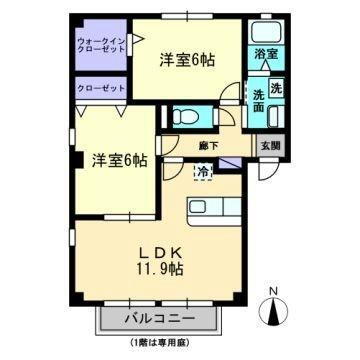 愛媛県松山市西垣生町 余戸駅 2LDK アパート 賃貸物件詳細