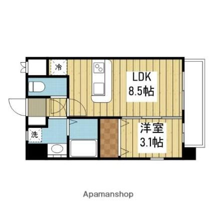 愛媛県松山市高砂町1丁目 清水町駅 1LDK マンション 賃貸物件詳細